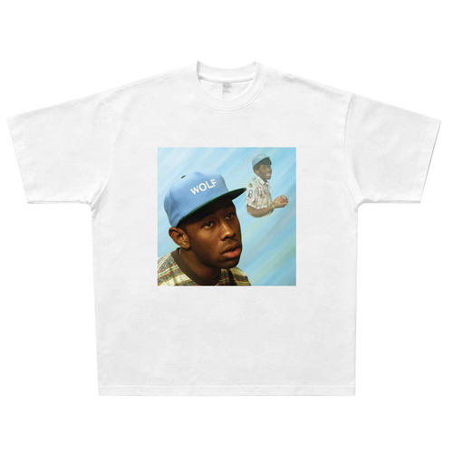 Wolf Tyler, The Creator 美式T恤 vintage宽松hiphop说唱Rap短袖