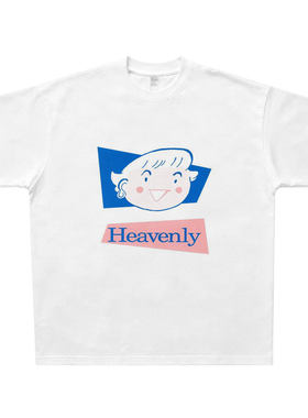 Atta Girl Heavenly 美式复古纯棉T恤 vintage宽松小众摇滚短袖