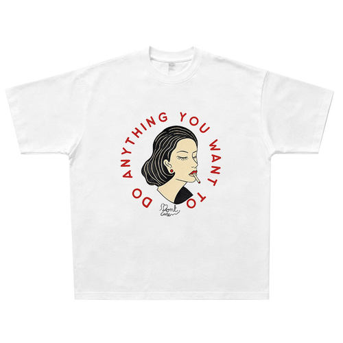 随心所欲地做任何事Do Anything you want美式复古T恤vintage短袖