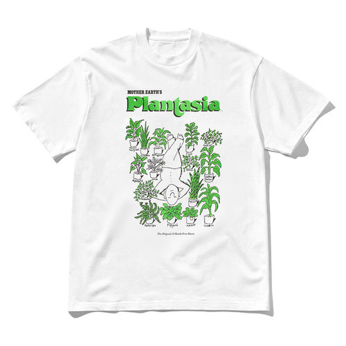 Mother Earth's Plantasia 植物印花T恤日系复古休闲情侣款上衣