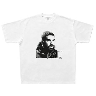 Scorpion天蝎座Drake人像美式纯棉T恤 hiphop嘻哈说唱Rap饶舌短袖