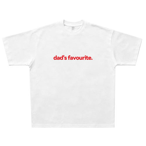Dad's favourite爸爸最喜欢的 美式复古纯棉字母T恤 vintage短袖