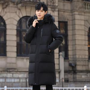 冬装羽绒服加厚长款外套真毛领情侣羽绒衣外套102B-2Y8818P368图片