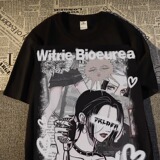 紧密220克美式短袖夏季宽松潮流潮牌复古上衣T恤102B-2T7227P30，男装T恤，星座102B-2