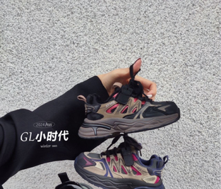 皮面防水男女童加绒运动鞋 观澜小时代2024冬季 上新保暖儿童老爹鞋