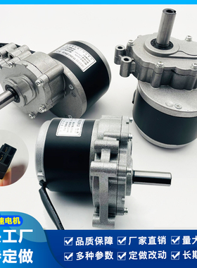 羚鹰MY1016Z永磁直流有刷低速二级减速电动车电机24V250W轮椅电机