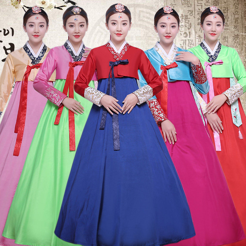 韩国民族风韩服舞蹈演出服装传统