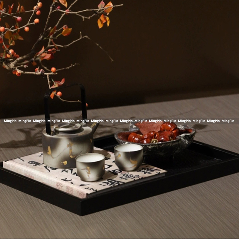 新中式工艺品茶壶摆件样板房软装