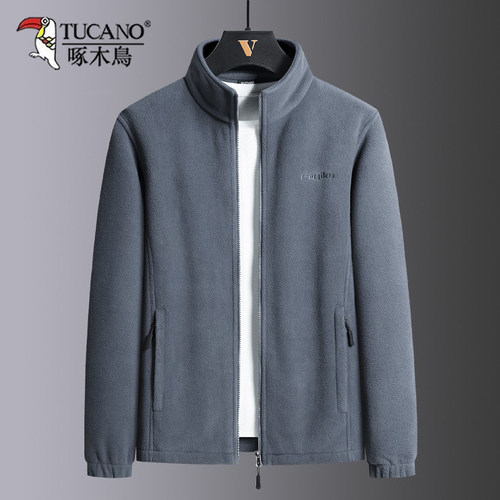 啄木鸟立领春秋冬休闲摇粒绒外套