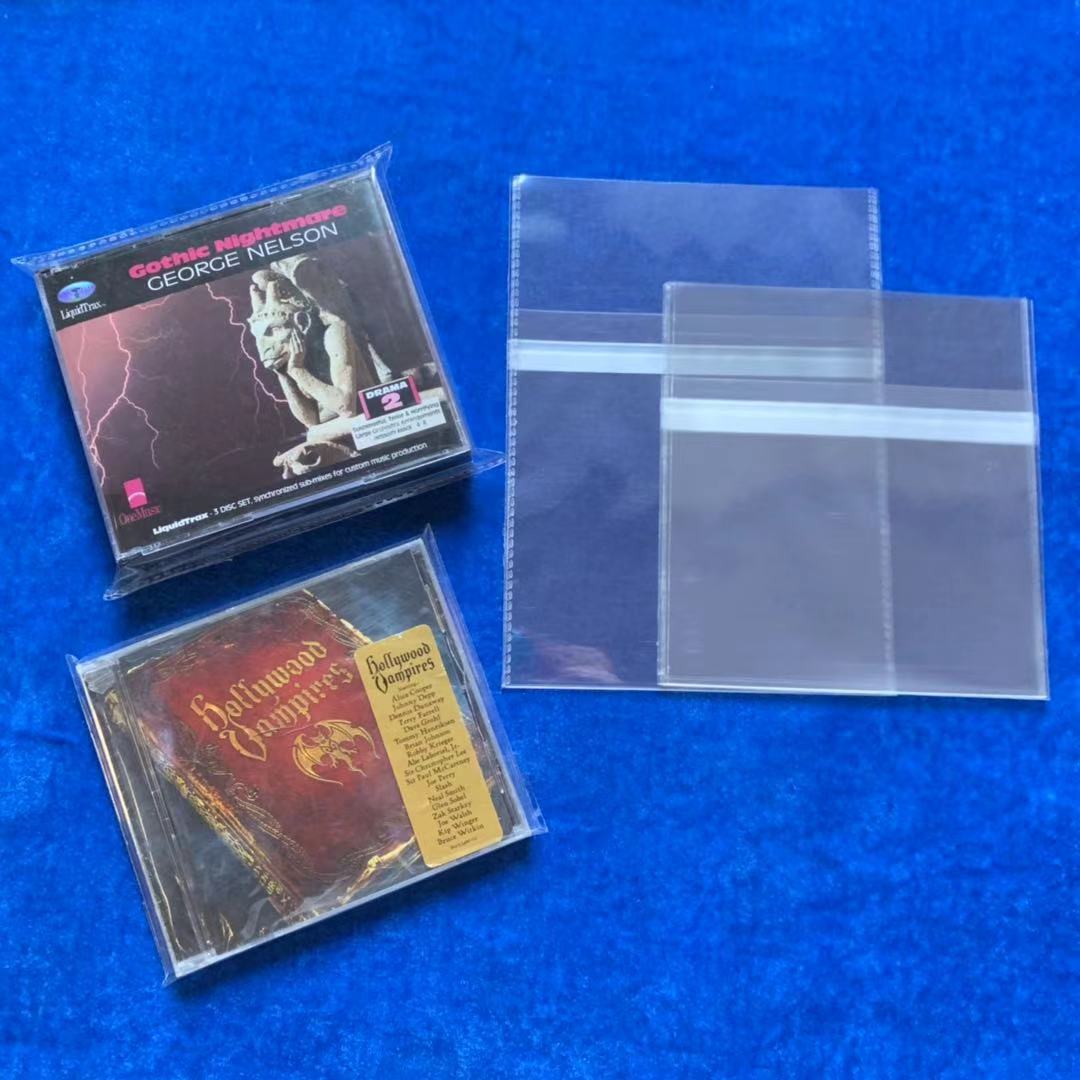 2合1自封袋 优质加厚 CD DVD盒自封袋 厚盒保护袋 防潮防尘 100个
