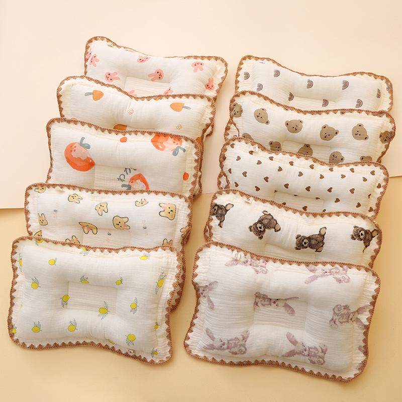 婴儿枕头纯棉纱布宝宝定型枕四季通用矫正头型新生儿吸汗便携机洗,婴童用品,婴童枕头/枕芯,淘宝优惠券,粉丝福利购,淘宝优惠卷