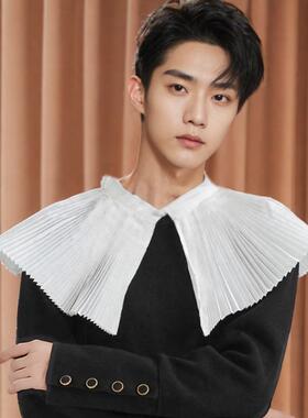 秋冬季法式百搭外搭披肩斗篷披风T恤披肩围巾旅穿搭T恤披肩