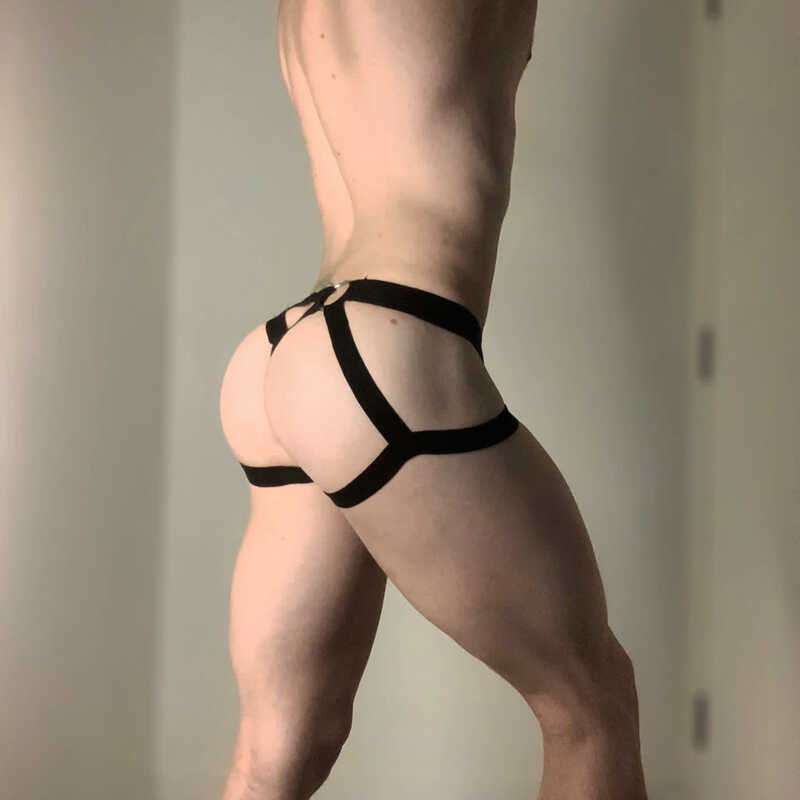 低腰纯棉性感U凸设计透气单丁裤