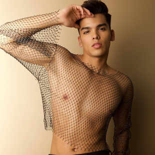 运动长袖健身t恤训练跑步上衣休闲修身圆领弹力棉打底衫男子背心