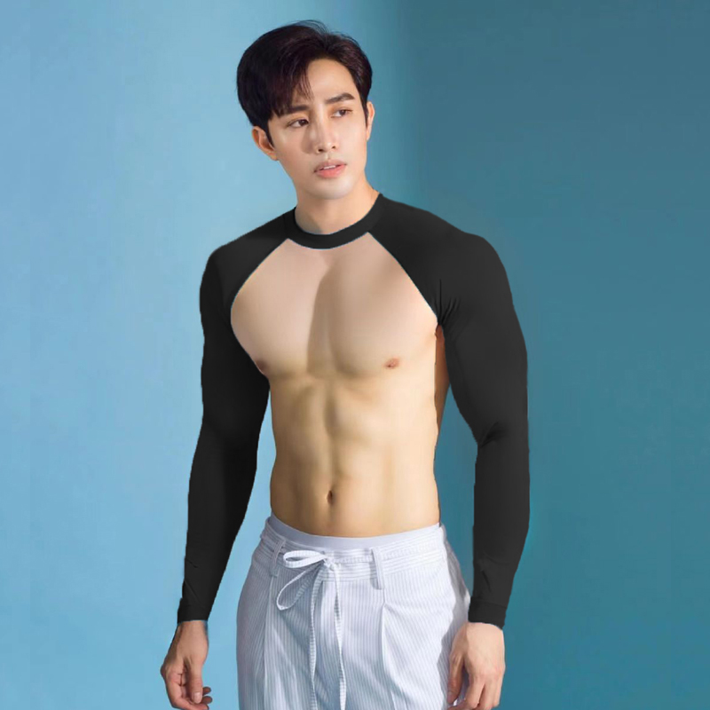 ckmenpon男防晒修身紧身夏季披肩