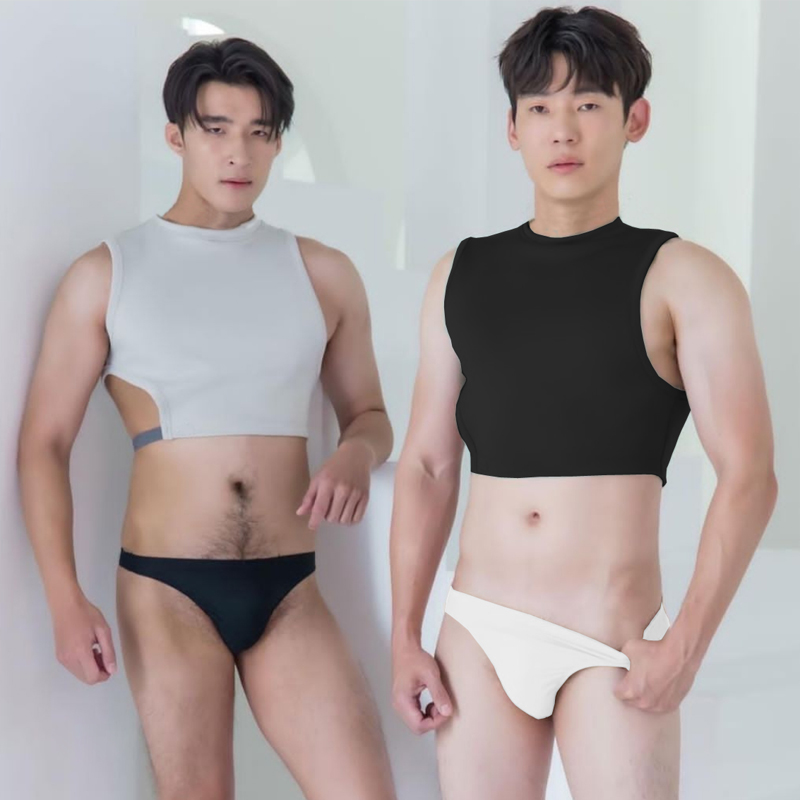 夏季新款男士POLO衫坎肩T恤男潮牌宽松休闲半袖体恤男时尚百搭