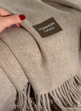 岛国工艺！百搭纯色仿羊绒围巾女冬季外搭大披肩高级感情侣围脖