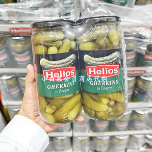 山姆超市代购西班牙进口Helios酸黄瓜680g酸爽脆腌制蔬菜开胃黄瓜