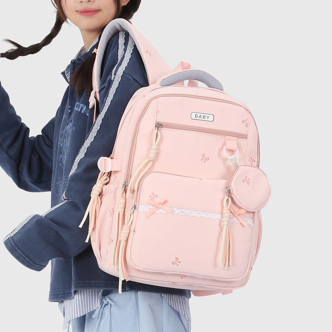 书包女高初中生超轻便减负旅游双肩包小学生三到六年级大容量背包,箱包皮具/热销女包/男包,双肩背包,淘宝优惠券,粉丝福利购,淘宝优惠卷