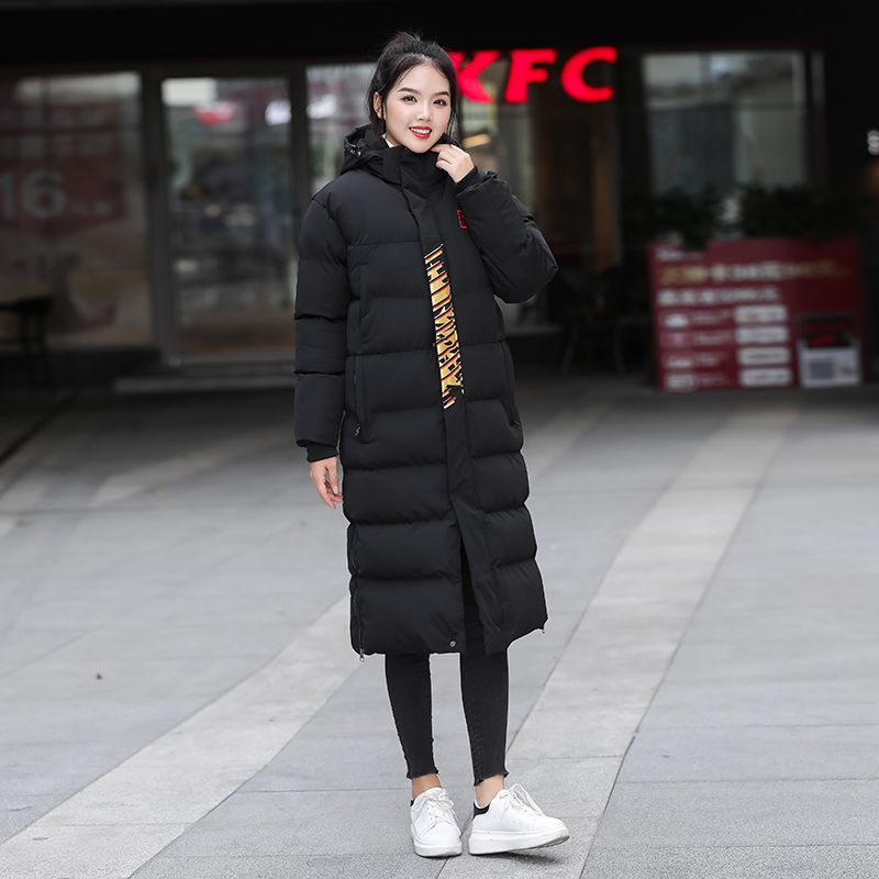 冬季运动棉大衣情侣中长款加绒厚