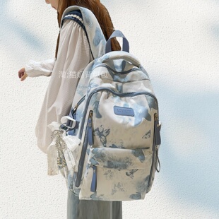 初中生书包男生小学生五六年级大容量双肩包女高级感小众背包高中