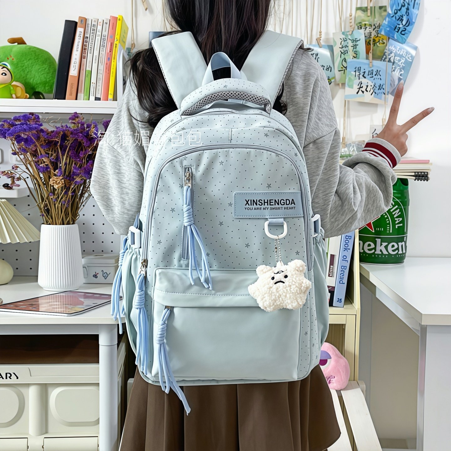 书包小学生三到六年级大容量女高颜值可爱双肩包高中大学生背包潮