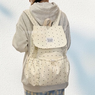 书包ins小众不撞款背包大学生设计感翻盖双肩包女旅游轻便高颜值