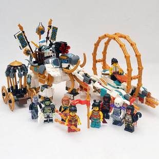 悟空小侠风火轮战车幻影忍者神象悟空人仔儿童玩具模型男孩礼物