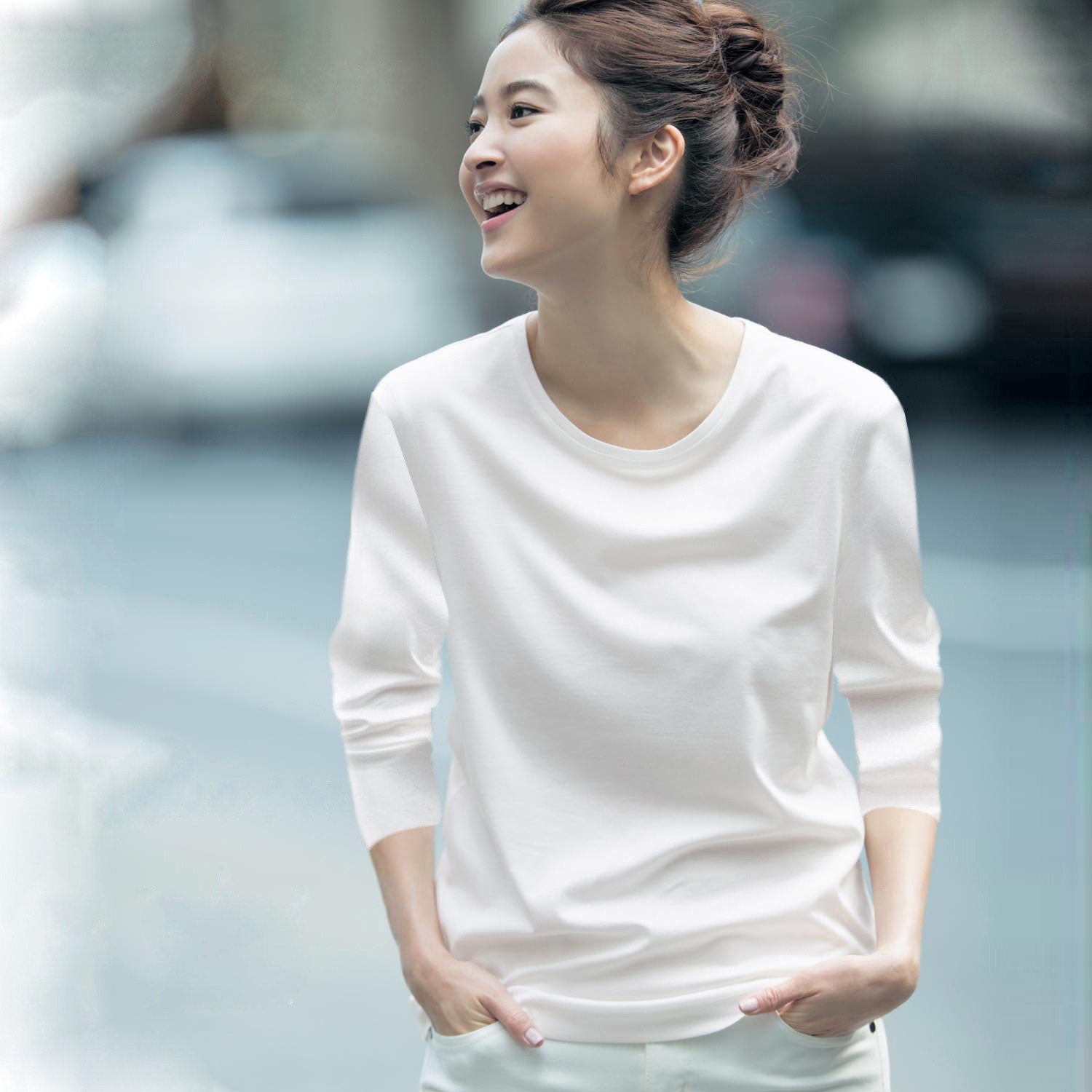 长袖宽松常规厚度纯棉女