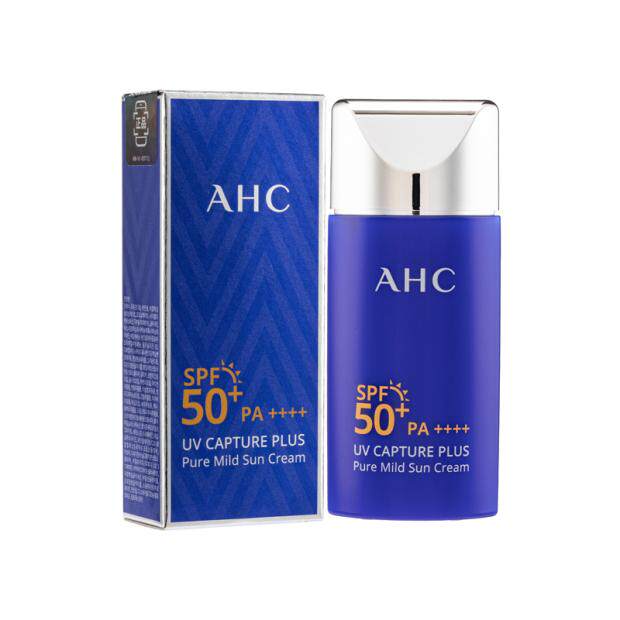 AHC防晒霜50ml大容量小蓝瓶纯净温和敏感肌隔离面部清爽SPF50+怎么看?