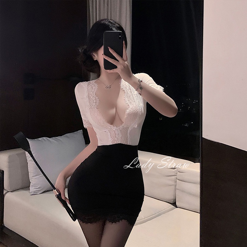 2025新款蕾丝深V领睡裙