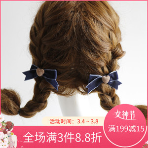 「小红书」推荐款双马尾发夹 少女心元气款发饰 学生边夹刘海夹