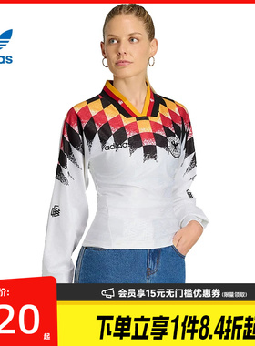 盛世长运adidas阿迪达斯三叶草夏季女子运动休闲长袖T恤KE2287