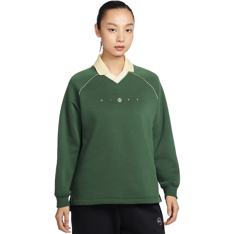 nike耐克春季女子运动休闲长袖T恤POLO衫IF0257-32