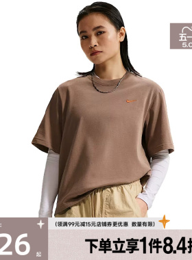 盛世长运nike耐克夏季女子运动休闲圆领短袖T恤IR7589-214