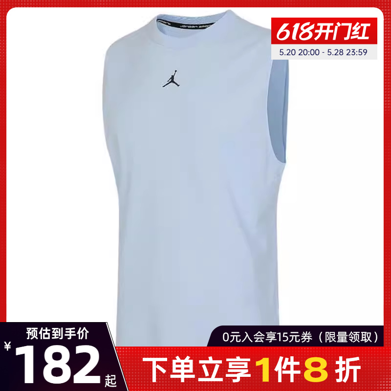 nike耐克夏季男子JORDAN运动训练休闲无袖T恤背心FN5857-4