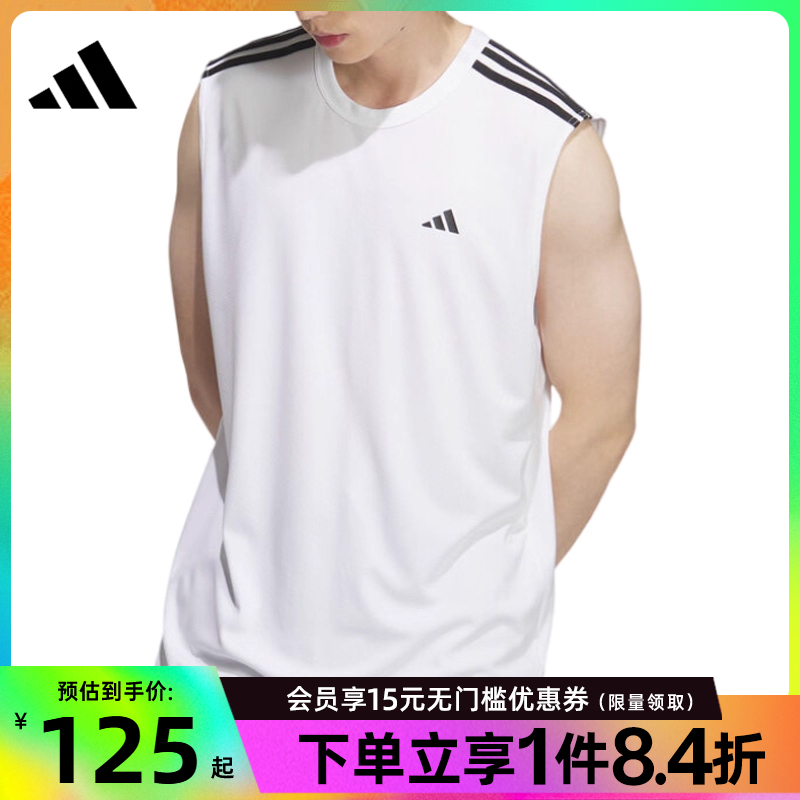 阿迪达斯官网夏季男子篮球运动休闲无袖T恤背心KE5907