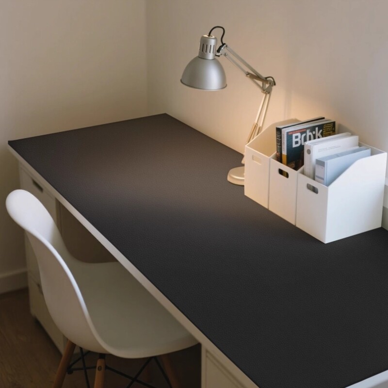 轻奢高级桌布学生书桌桌面垫工位桌子遮盖布防滑电脑黑色桌垫定制