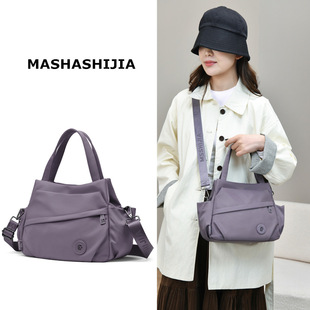 2025秋冬斜挎包拉链布包肩包优雅风犯贱斜跨款防盗简约运动通勤包