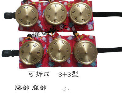 包邮可拆卸加厚全铜随身灸六联包 6连温灸艾炙器 腰腹部艾灸盒