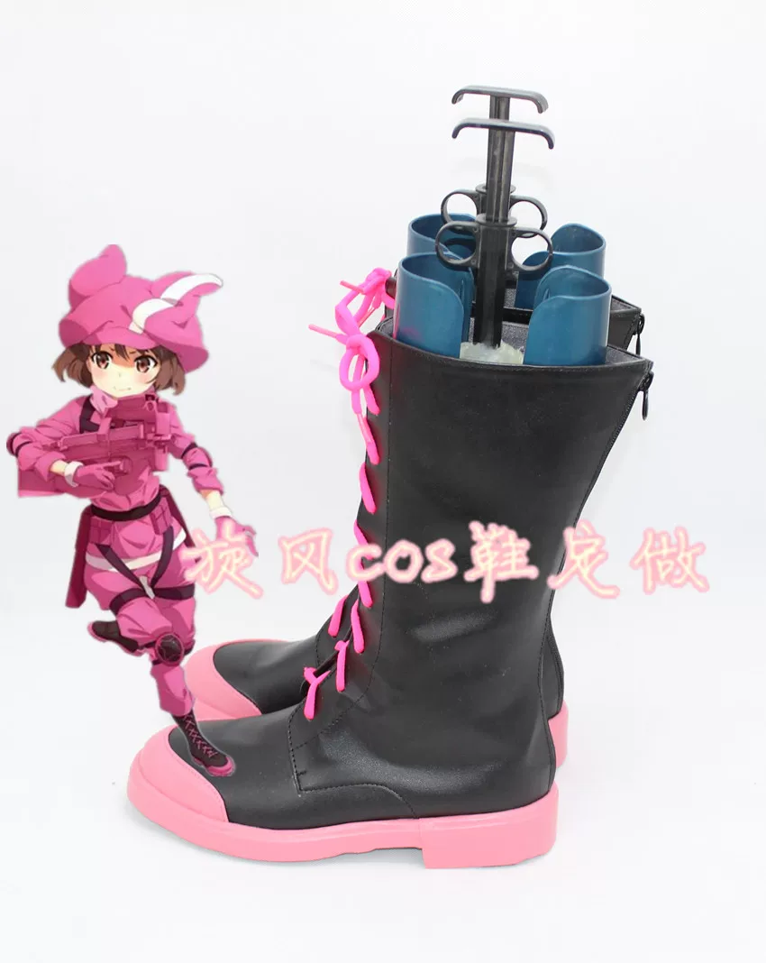 C8256 Sword Art Online Alternative GGO Small Bar Cross -Lotus COS COS обувь