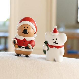 韩国Dinotaeng柿子椒熊圣诞节限量摆件卡通公仔套装 礼物快闪代购