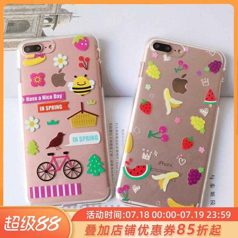 清仓苹果透明硅胶手机壳全包