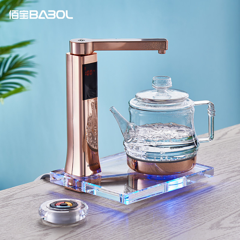 babol/佰宝 dch-907自动上水玻璃电热烧水壶水晶泡茶透明家用煮水