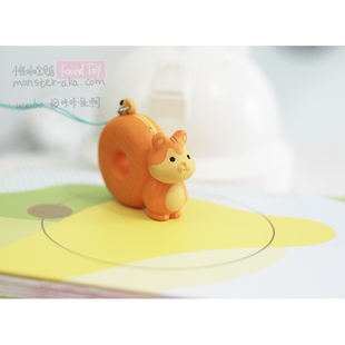 软绵绵的甜甜圈松鼠可爱动物食玩模型手办玩具挂件饰手机diy材料