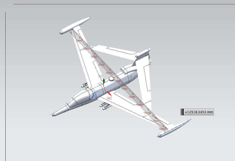 无人机侦查Gon Ji联翼机3D模型