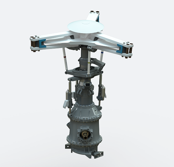 轻型通用直升机旋翼系统总成3D模型