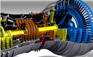 飞机发动机Rolls-Royce劳斯莱斯Trent900航空发动机3D