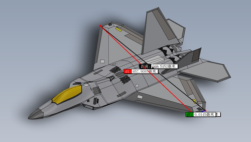 无人机F22战机3D模型
