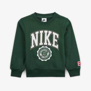 毛圈圆领卫衣IO2698 男童法式 323 新款 NIKE耐克幼童印花上衣秋季